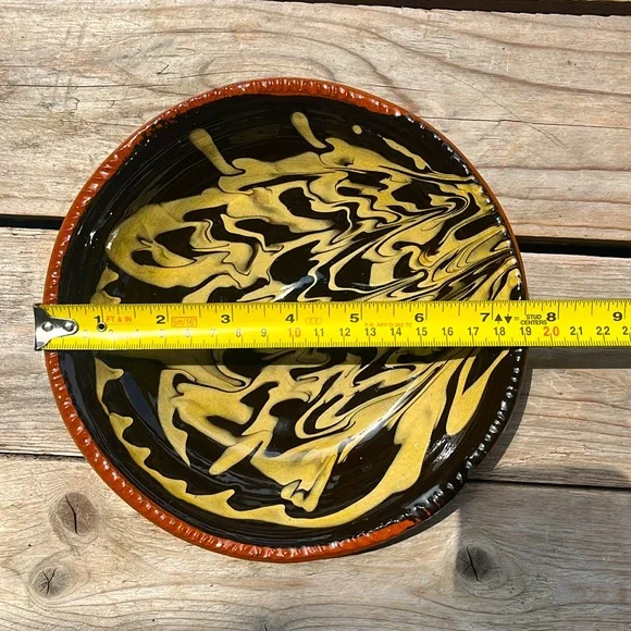 Colonial Williamsburg Restoration Redstone Glazed Pottery Bowl - Picture 7 of 7